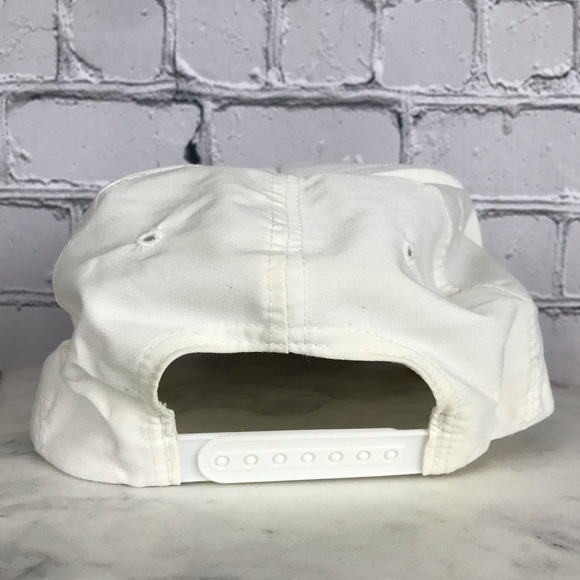 Montana Glacier National Park 80s Vintage White SnapBack Rocky Mountains Hat OS - Picture 3 of 12